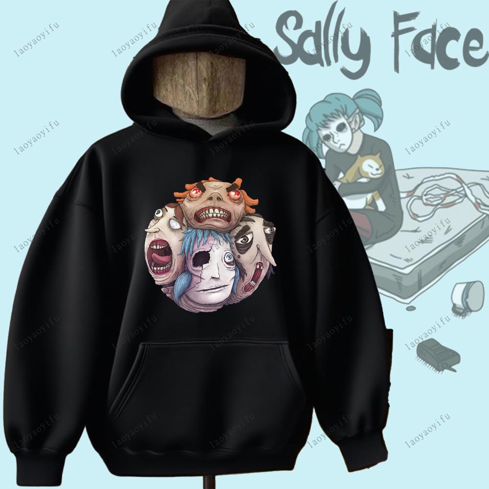 Sally Face Hoodie Horror and Mystery Game Sally Face Sweatshirt Warm Unisex Women Men Hoodie Printed Hoodie Street Fashion