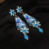 Винтажный Цветок из Страз Ear Cuff - Серьги в Стиле Легкой Роскоши Европейского Ретро