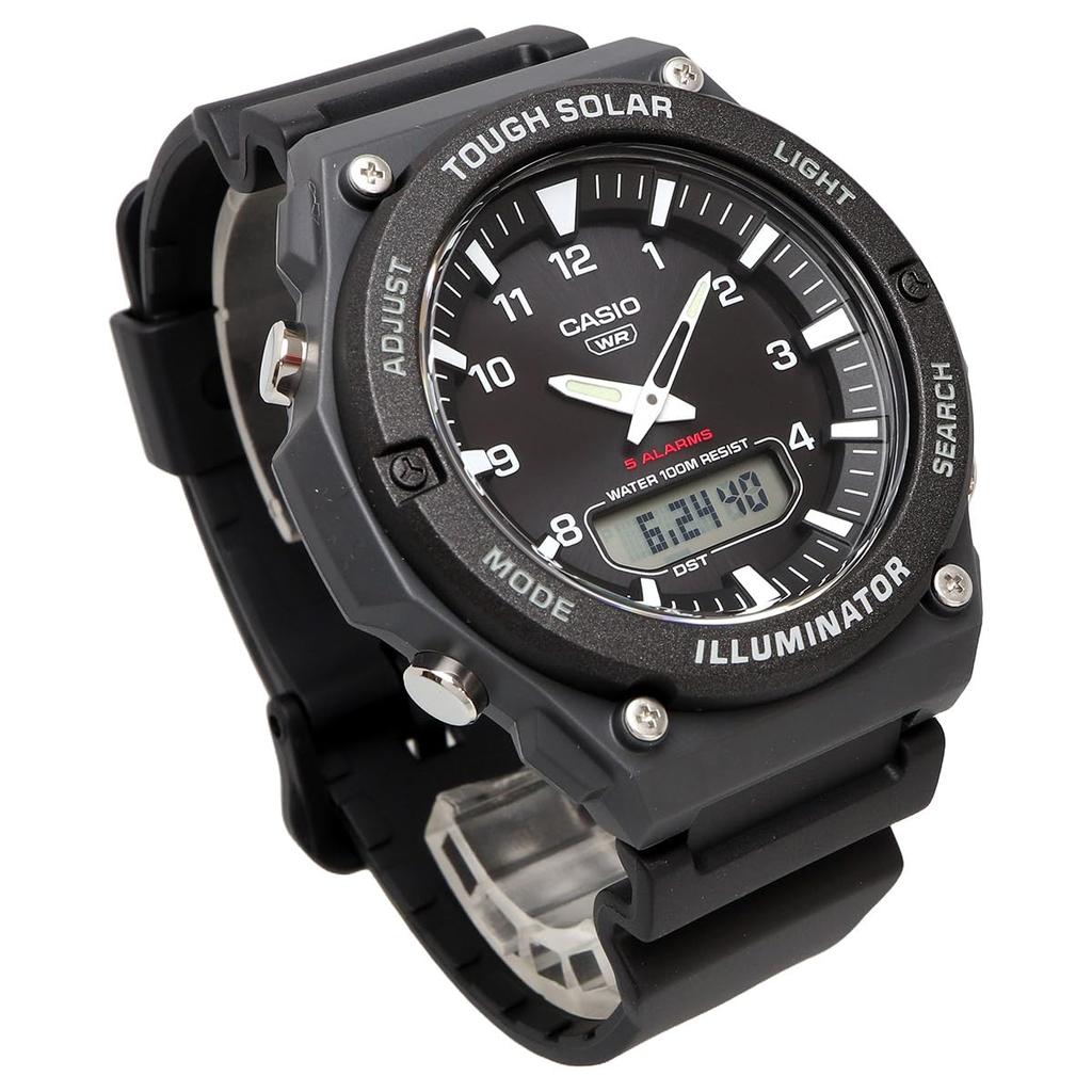 Casio Стандартные кварцевые часы Tough Solar Черный Зарубежная модель [Casio] Аналогово-цифровые AQ-S820W-1AV Мужские [Б/У]