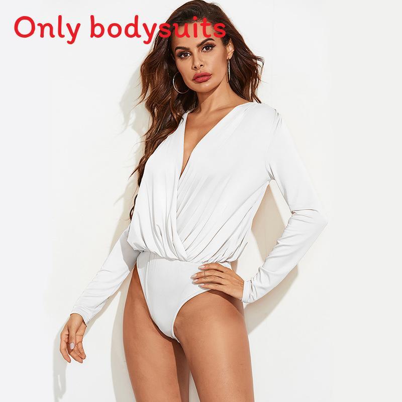 Polyester Fabric Deep V Neck Jumpsuit With Irregular Design For Fall Fashion Women