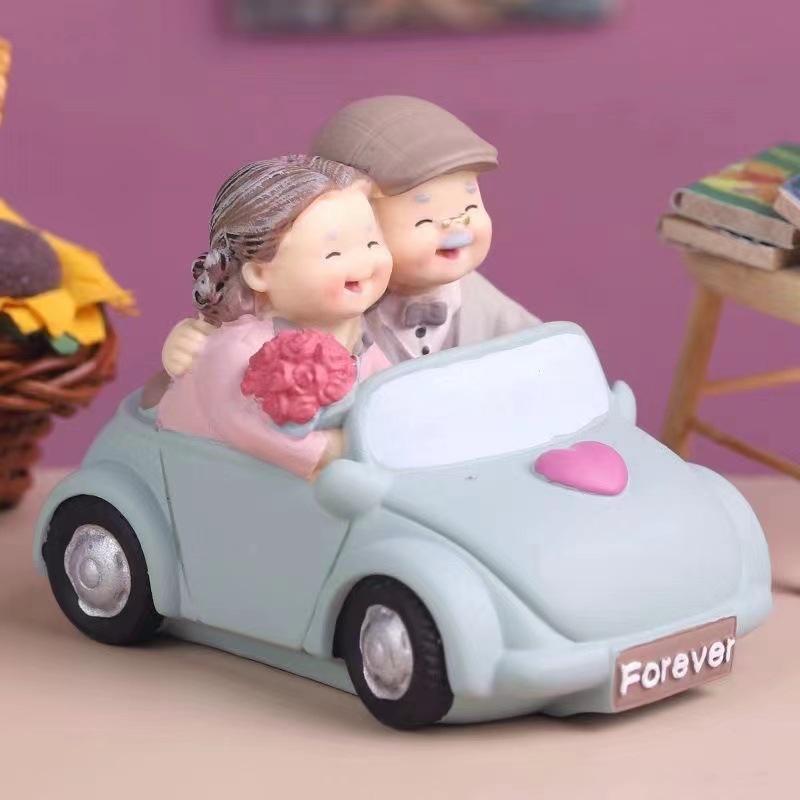 Креативные украшения для торта «Старик и старушка», декор для дома, гостиной, спальни, подарки на свадьбу и годовщину свадьбы для бабушек и дедушек