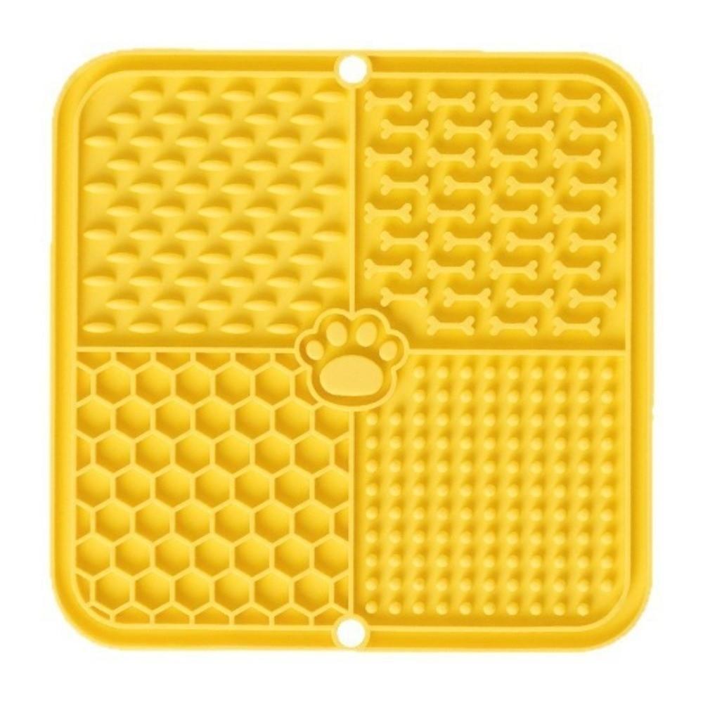 Slow Feeding Design Pet Lick Mat Silicone Material Dog Food Plate New Silicone Mat Slow Eating