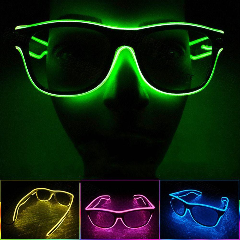 Party SunGlasses El Wire Glow Sunglasses Flashing Glasses Luminous Glasses Neon Glasses Led Glasses