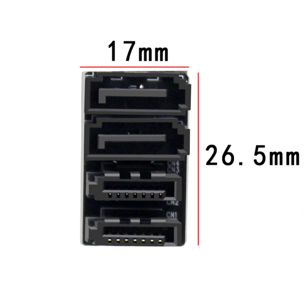 2x SATA 7-контактный адаптер-конвертер Plug and Play 90/180 градусов SATA-адаптер с углом вверх SATA 7-контактный адаптер для материнской платы настольного компьютера