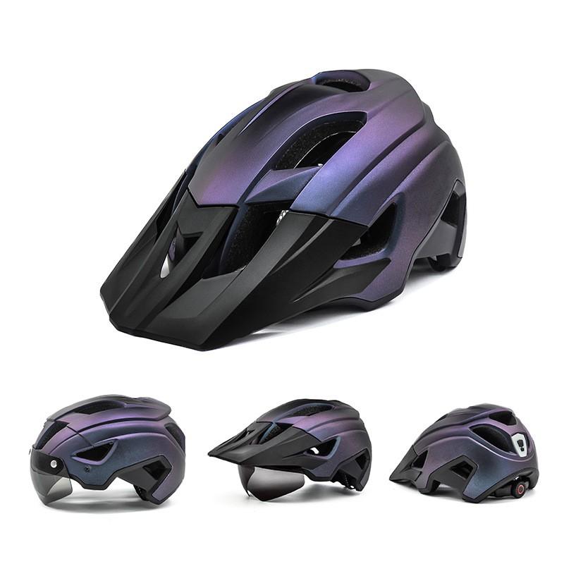 Full-Integrated Mountain Bike Helmet With Visor Brim Off-Road Cycling Unisex Adult Bicycle PCEPS All-Season