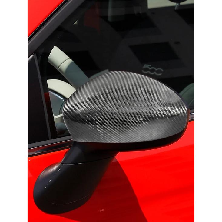 Для Fiat 500 2008-2024 Abarth 595 695 2012-2024 Декоративная накладка-стикер на боковое зеркало заднего вида автомобиля из углеродного волокна Аксессуары
