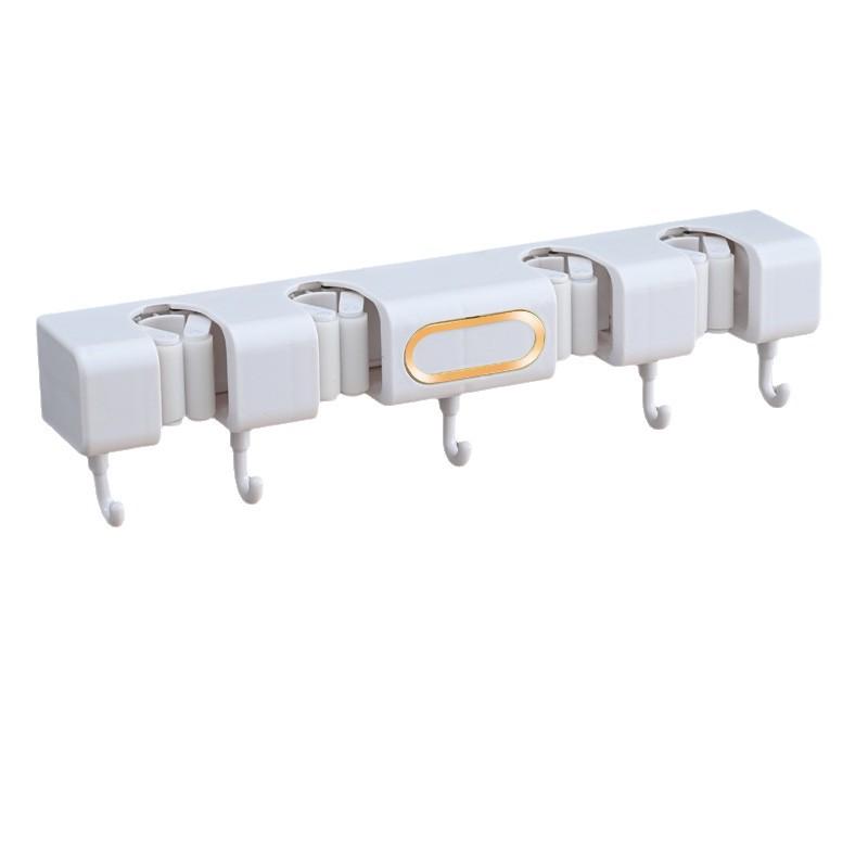 Настенная стойка для швабры без сверления, крюк для метлы, швабры, фиксированная стойка, дверь ванной комнаты, задняя стойка для хранения - Отличный инструмент