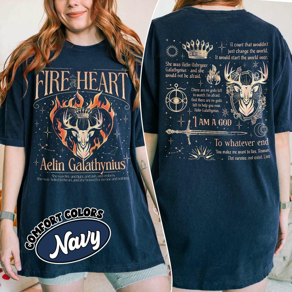 Fireheart TOG Fan Merch Comfort Shirt Aelin Galathynius Fireheart Unisex Tee Cotton Shirt Fantasy Apparel Y2K Top Streetwear