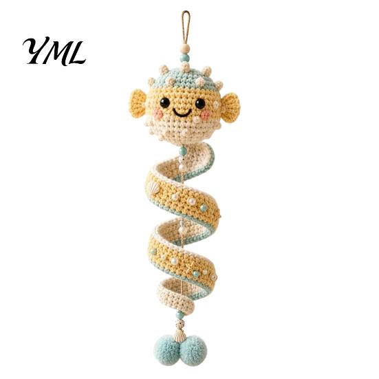 Creative Knitting Gift for Enthusiasts Ocean Animal Spiral Crochet Kit, Friends Ornament DIY Marine Craft Projects Adults Life Themed Kit Teens
