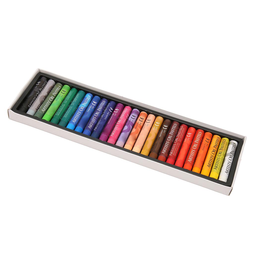 Набор масляной пастели 25 цветов, профессиональная яркая кремовая мягкая масляная пастель для художников-новичков и студентов