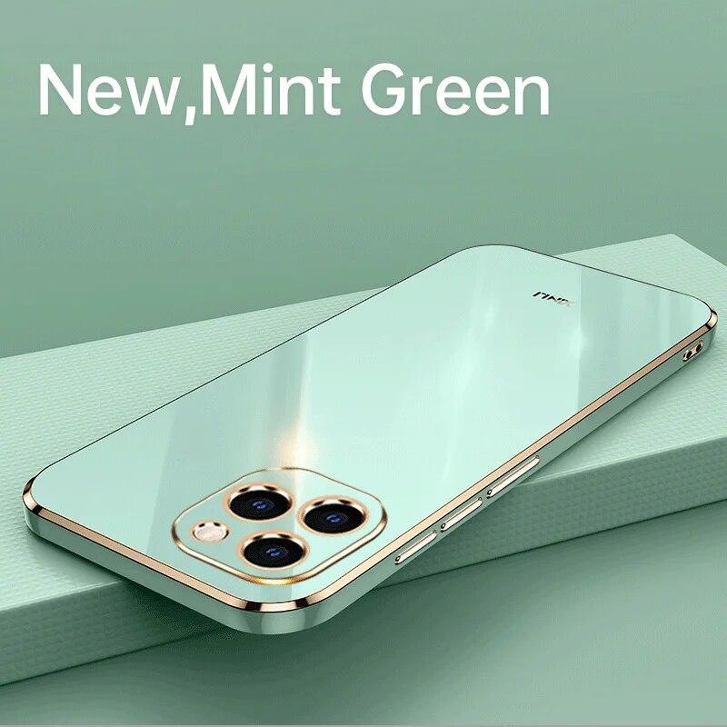 For Infinix Hot 40 Pro 40i Luxury Square Plating Phone Case For For Infinix X6836 X6528B X6837 ShockProof Soft Silicone Back Cover