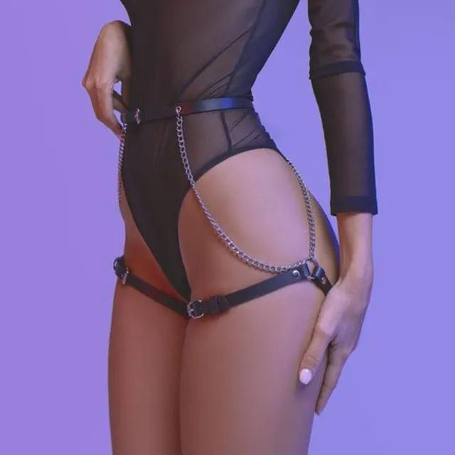 Punk Personality Fun Belts Straps Bondage Leather Party Supplies Belts Body Chains Wear Pants