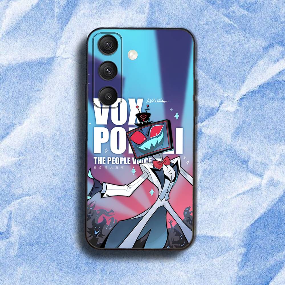 H-Hazbin Hotel V-Vox COOL Phone Case For Samsung S22,S24,S20,S25,S23,S30,S21,Ultra,Plus,Fe,Lite 4G,5G Black Soft Cover