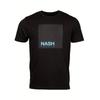Всесезонная футболка Nash Elasta для карповой ловли, влагоотводящая и дышащая, черная, повседневная, с круглым вырезом, с принтом Elasta, прочная, для улицы