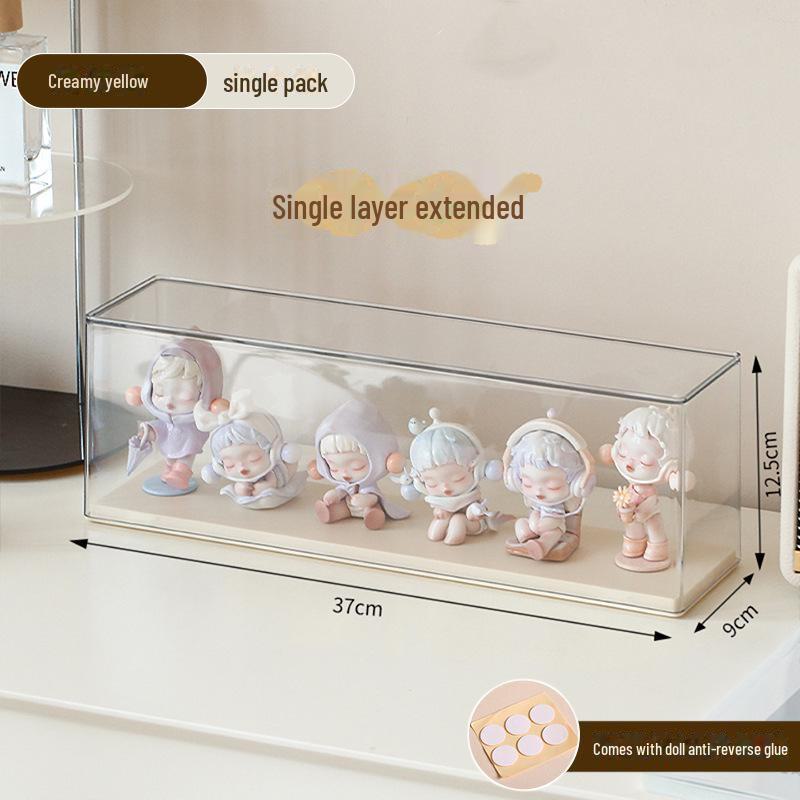 Прозрачный акриловый ящик для хранения LEGO и моделей, пыленепроницаемое матовое покрытие