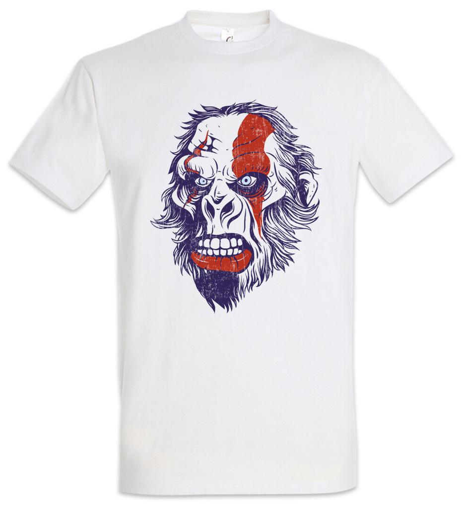 Ape Warrior Face T-Shirt Mens Womens Tees Top Planet of Tattoo Tattooist the Apes Warrior Tribal