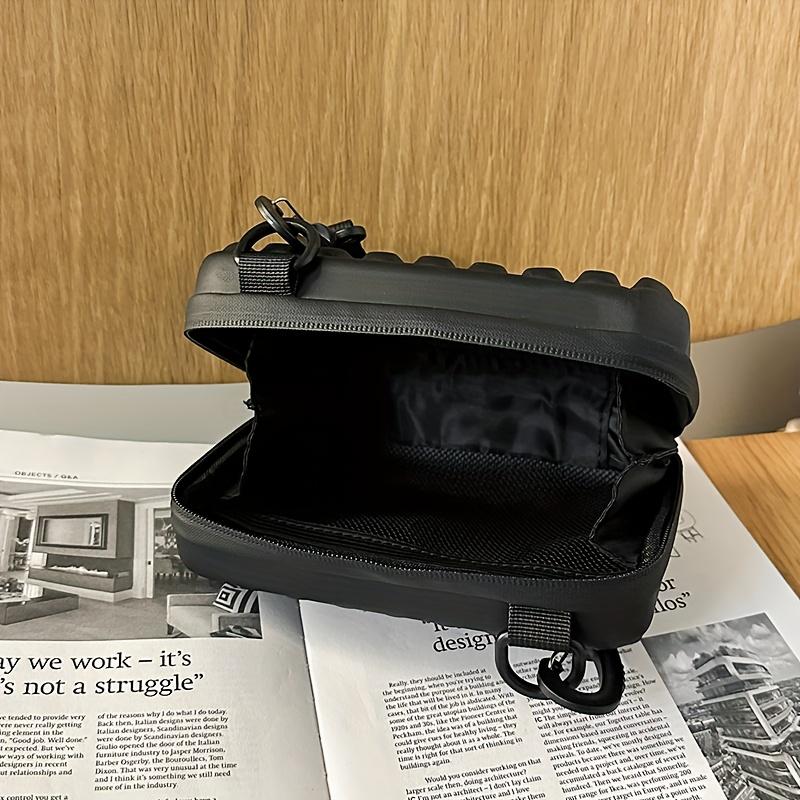 Модная сумка-бокс, мини-сумка через плечо, квадратная сумка через плечо с регулируемым ремешком, идеально подходит для мобильного телефона, внешнего аккумулятора и предметов первой необходимости для повседневного использования