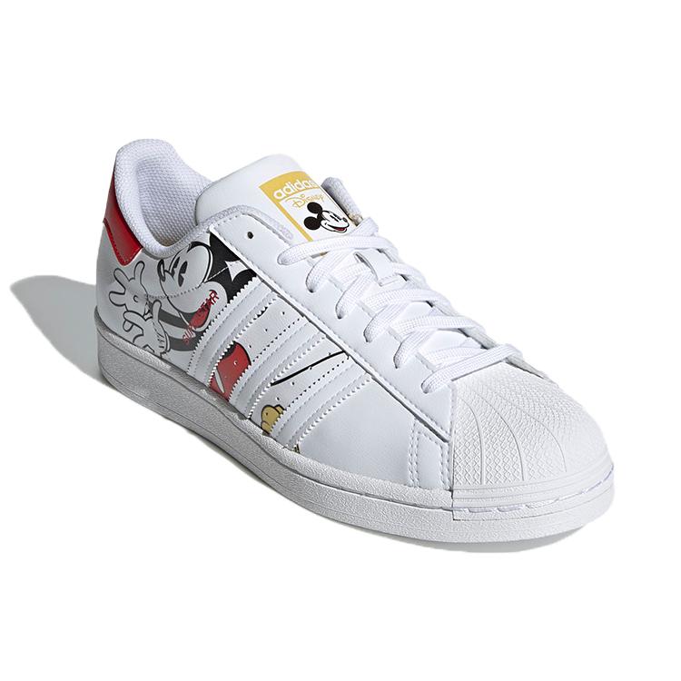 Superstar Disney x Superstar Adidas Originals 'Микки и Минни - Белый Ярко-красный' GW2248