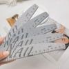 1 шт. Пилка для ногтей с линейкой 80/100/150/180/240/320 Грит Наждачная бумага Одноразовый удалитель кутикулы Бафы Инструмент для маникюра
