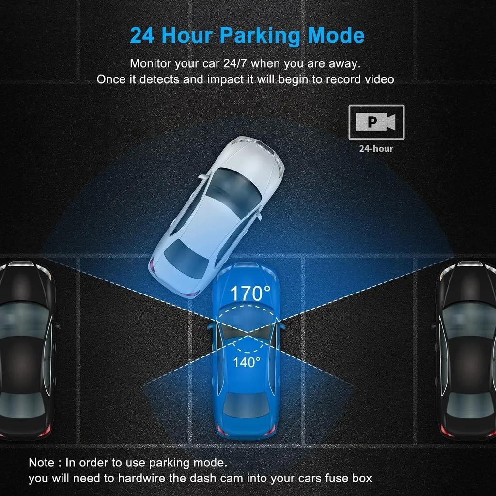Видеорегистратор 4K камера для автомобиля видеорегистратор GPS Wi-Fi 24-часовой монитор парковки видеорегистратор ночного видения спереди и сзади 3 видеорегистратора камера видеорегистратор