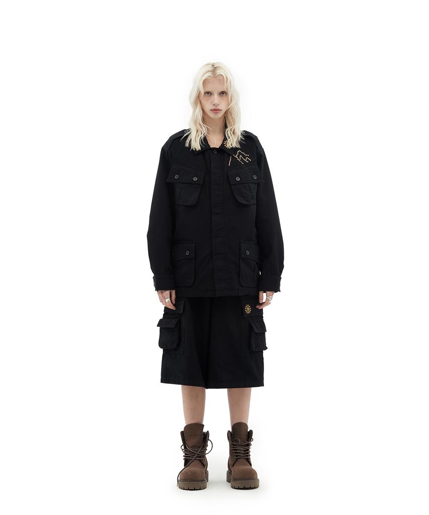 Defgarments Хлопковая полевая куртка [Черная]