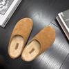 Fashion Lazy Man Wrapped Head Half Slipper 2024 Woman Wearing A Hundred Thick Sole Lazy Fluffy Slipper Woman