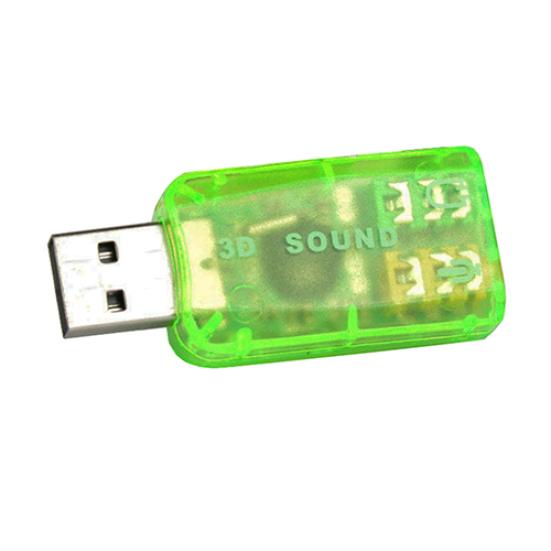 Внешний конвертер адаптера звуковой карты USB 2.0 в 3D Virtual Audio 5.1 каналов