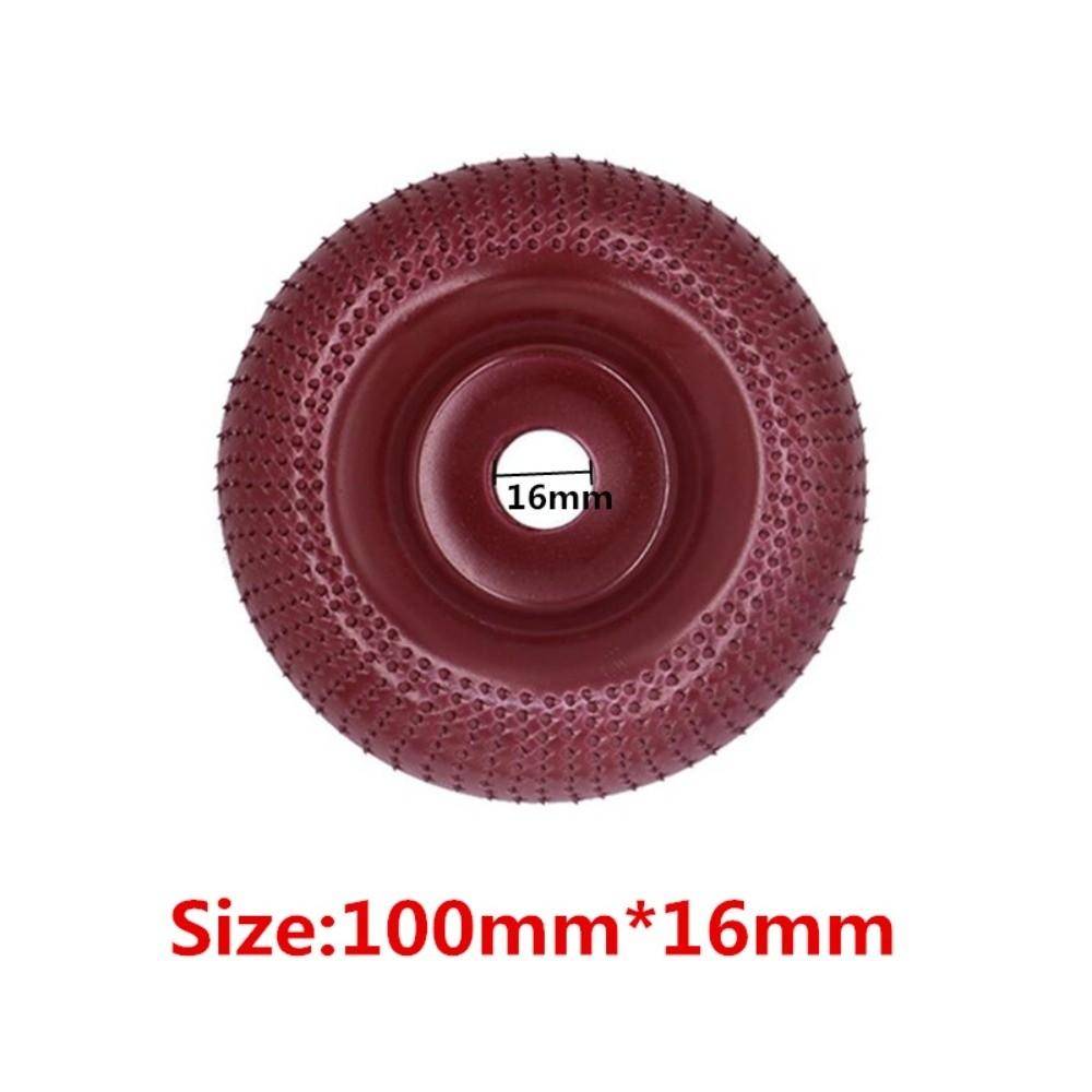 100mm Diameter Wood Shaping Grinder Wheel 16mm Aperture Angle Grinder Accessory Sanding Tasks