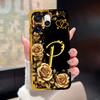 For Oppo Reno15 Pro Reno15 F Cases Luxury Rose 26 Letters Shockproof Silicone Cover For OppoReno15F Fundas OppoReno15 Pro Bumper