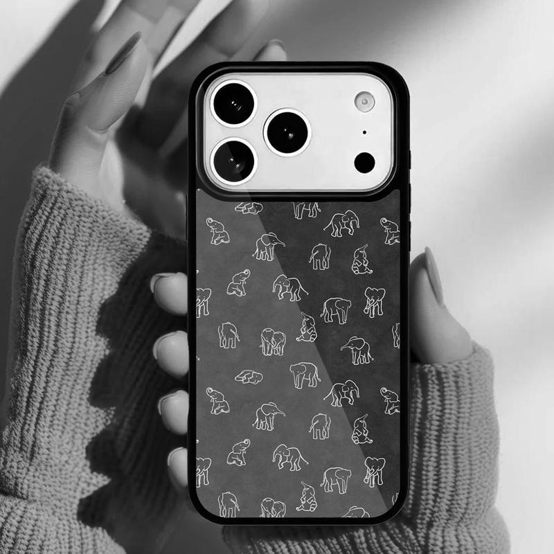 Чехол для телефона с индийскими слонятами для iPhone 17 16 15 14 13 Pro Max Задняя крышка для 12 11 Pro Coque