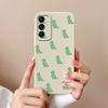 Задняя крышка для Samsung M35 A06 A16 C55 M55 S24 FE S 24fe забавный милый чехол с динозавром защита объектива анти-падение силиконовые мягкие матовые чехлы для телефонов для Samsung