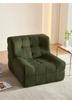 Nordic Corduroy Fluffy Lazy Chair: Modern Waffle Sofa for Bedrooms