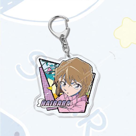 Акриловый брелок в стиле аниме «Детектив Конан», металлическое кольцо, автомобильная сумка, украшение для ключей, аксессуар, подарок, аниме, подарки, кулон