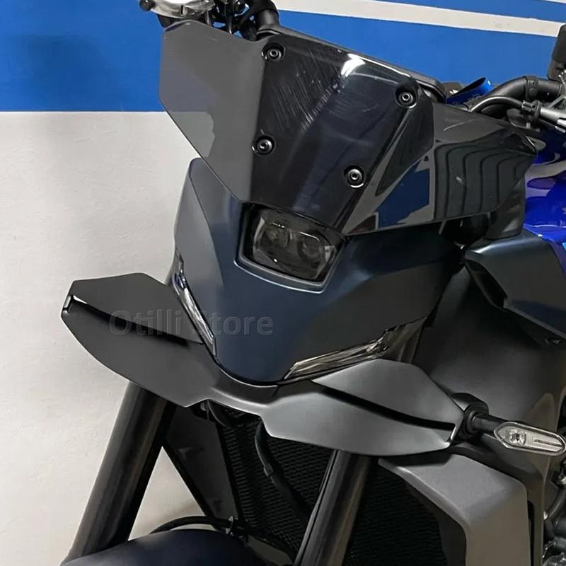 New Motorcycle Black Naked Front Spoiler Winglet Aerodynamic Wing Kit Spoiler For YAMAHA MT-09 SP MT 09 MT09 2024 2025