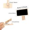 50 Pieces Mini Blackboard Clips Mini Wooden Blackboard Small Chalkboard Wooden Rectangle Chalkboard Memo Chalkboard