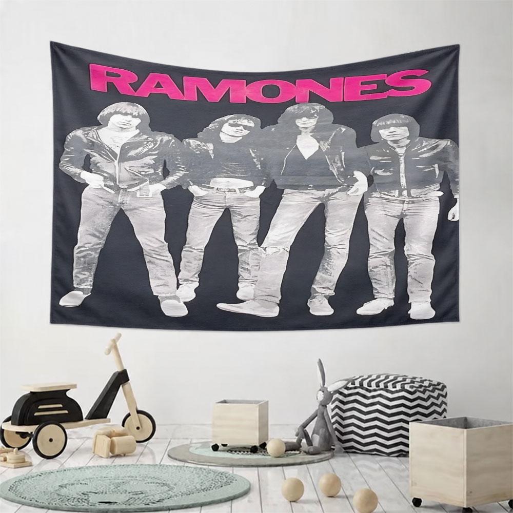 "Ramones Band Graphic Poster Design" Pattern Wall Hanging Tapestry Decorative Tapestry Home Decor for Bedroom and Living Room