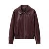 Autumn New Women's Clothing, European and American French Design, Fashionable and Versatile Casual Style Lapel Zipper Leather Jacket