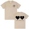 Singer Yungblud Black Hearts Club Tshirt Unisex Women Rock Vintage Oversized Short Sleeve Top Male Pure Cotton Printed T Shirts