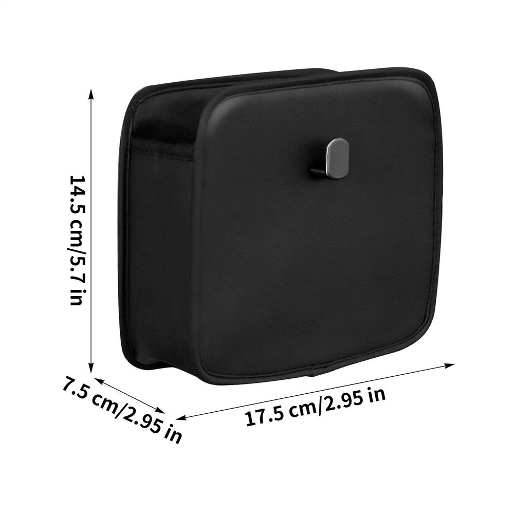 Car Organizer Back Seat PU Leather Door Side Bag Car Storage Organizer For Vehicle SUV Truck Interior Phone Key Sunglass Wallet
