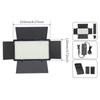 LED-600 LED Video Panel Light Photography Fill Lamp 3200-5600K Dimmable Barndoor 1/4 Inch Screw Hole For Studio Live Stream