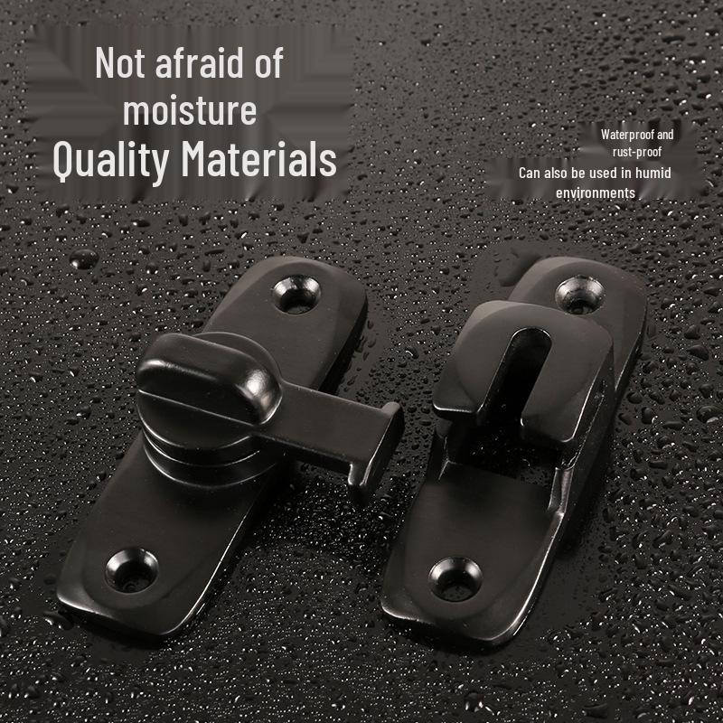 Простой самоклеящийся засов для раздвижной двери для ванной комнаты с углом открытия 90°/180°