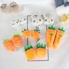 Adorable White Bunny Carrot Brooch - Cute Plush Rabbit Accessory for Bags, Hats, and Clothes