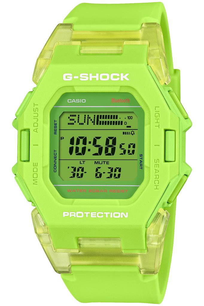 Watch with Step Counting Function Green [Casio] G-Shock []Equipped Bluetooth, GD-B500S-3JF Men's