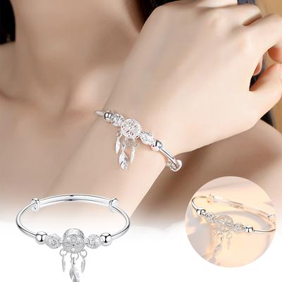 Полый регулируемый браслет с перьями и колокольчиками, аксессуары для праздничного подарка