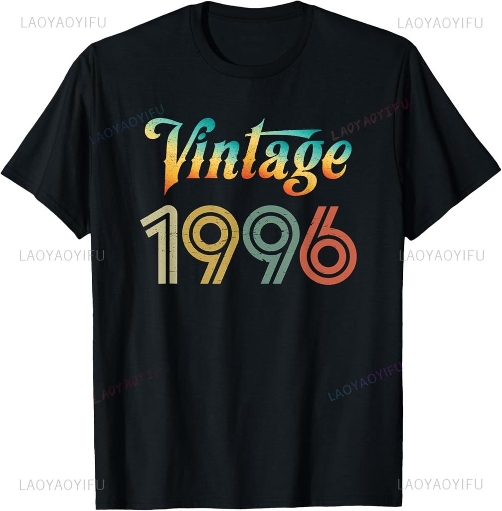 29 Year Old Gifts Vintage 1996 Limited Edition 29th Birthday TShirt Streetwear Clothing Customizable Summer Tops