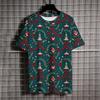 Fashion 3D Happy Christmas Printing T Shirt Santa Claus Xmas Elk Graphic Streetwear Short Sleeves Clothing