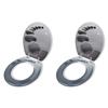 VidaXL Toilet Seats with Lids 2 Pcs MDF Stones