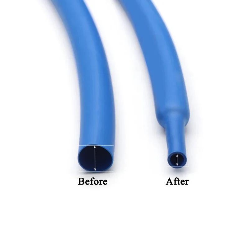 2:1 Heat Shrink Tubing Dia 1 2 3 4 5 6 7 8 9 10 12 14 16 20 25 30 40 50 Mm Thermoresistant Sleeve Cable Repair Polyolefin Tube