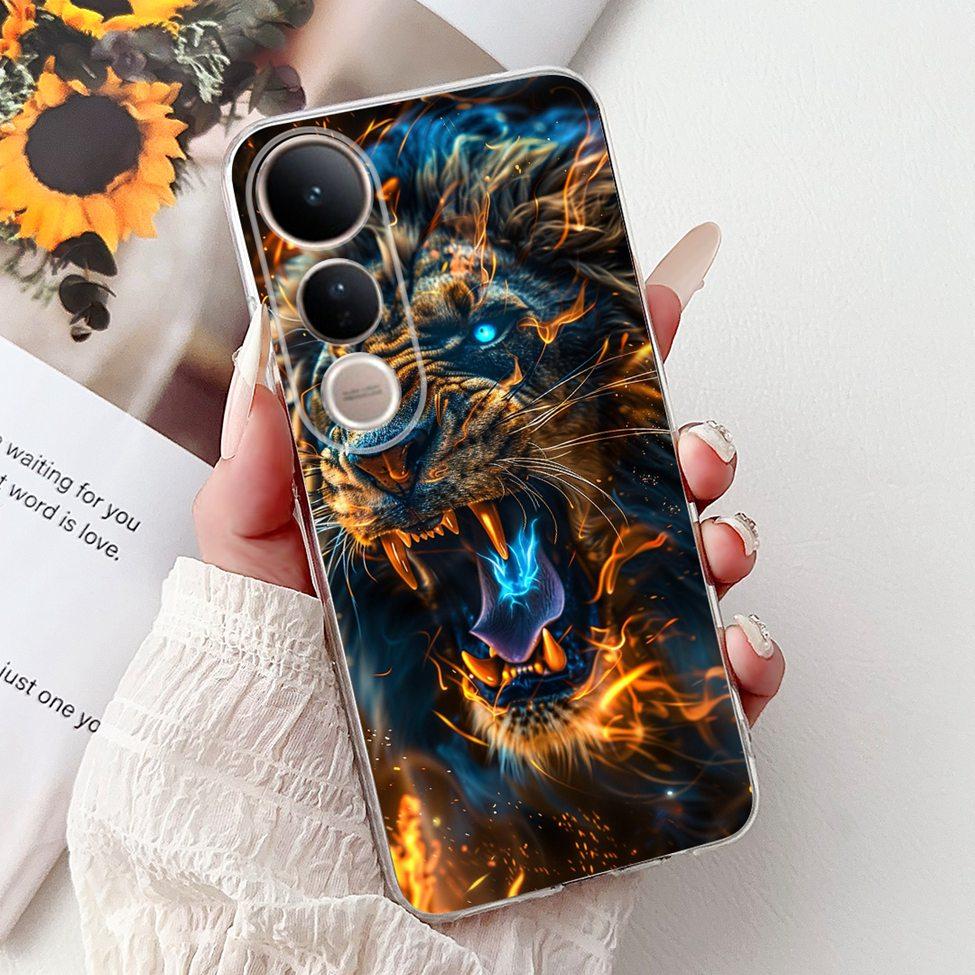 For Vivo V50 Lite 5G Case Cover Cute Cat Luxury Fashion Flowers Funny Cool Painted Back Cover For Vivo V50Lite 5G Phone Case
