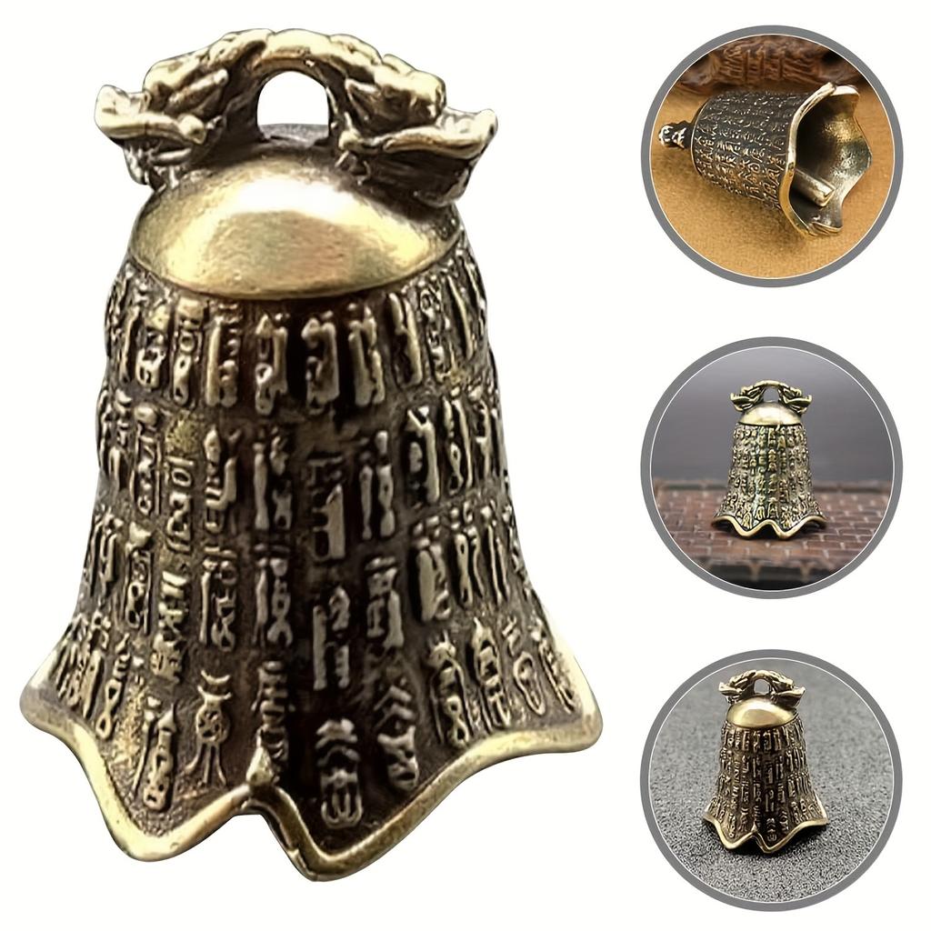 2 Pieces, Brass Bell, Brass Keychain, Metal Trim Retro Trim, Metal Keychain, Retro Keychain, Metal Trim Brass Trim